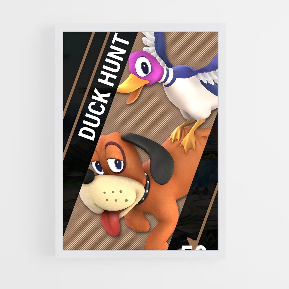 Poster Chasse aux Canards – affiche Super Smash Bros (vue 3)